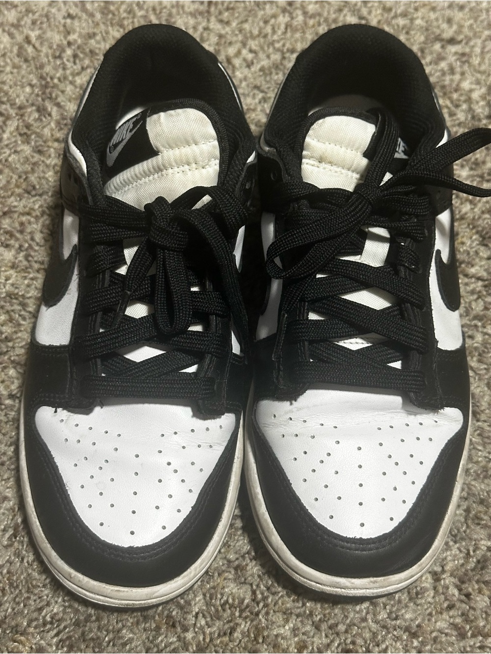 Nike Black/White Low-Top Sneakers- panda dunks